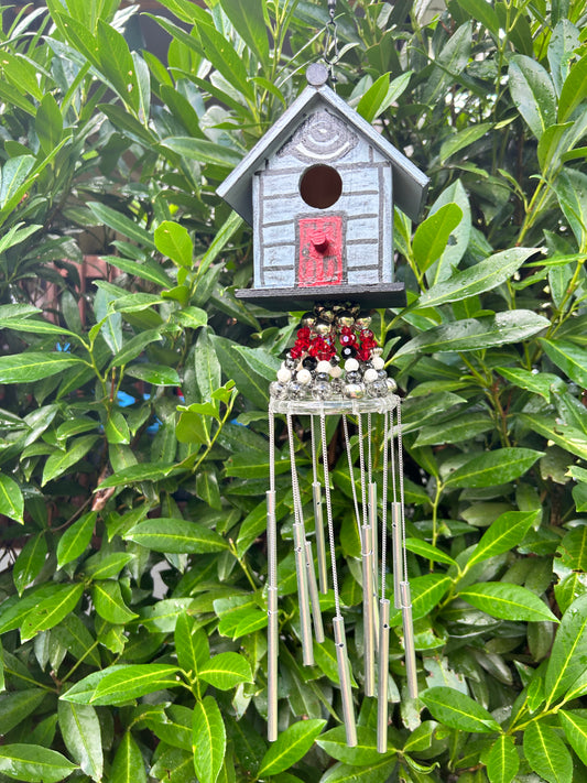 BMFS home tiny birdhouse  windchime