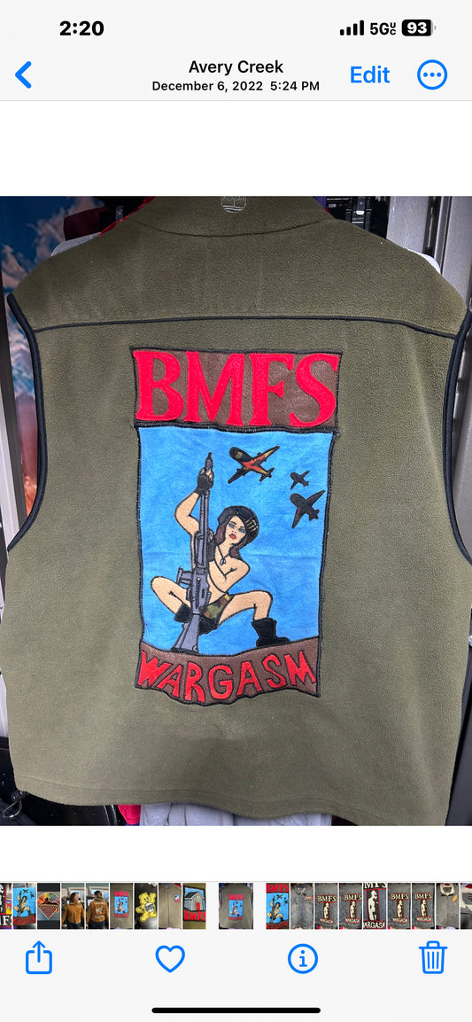 BMFS Wargasm fleece vest