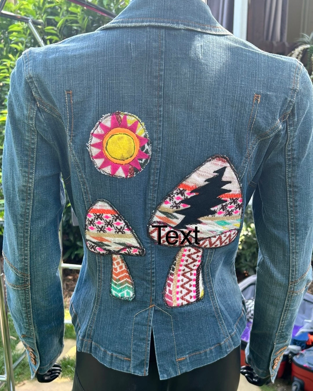 Mushroom daydream Jean jacket