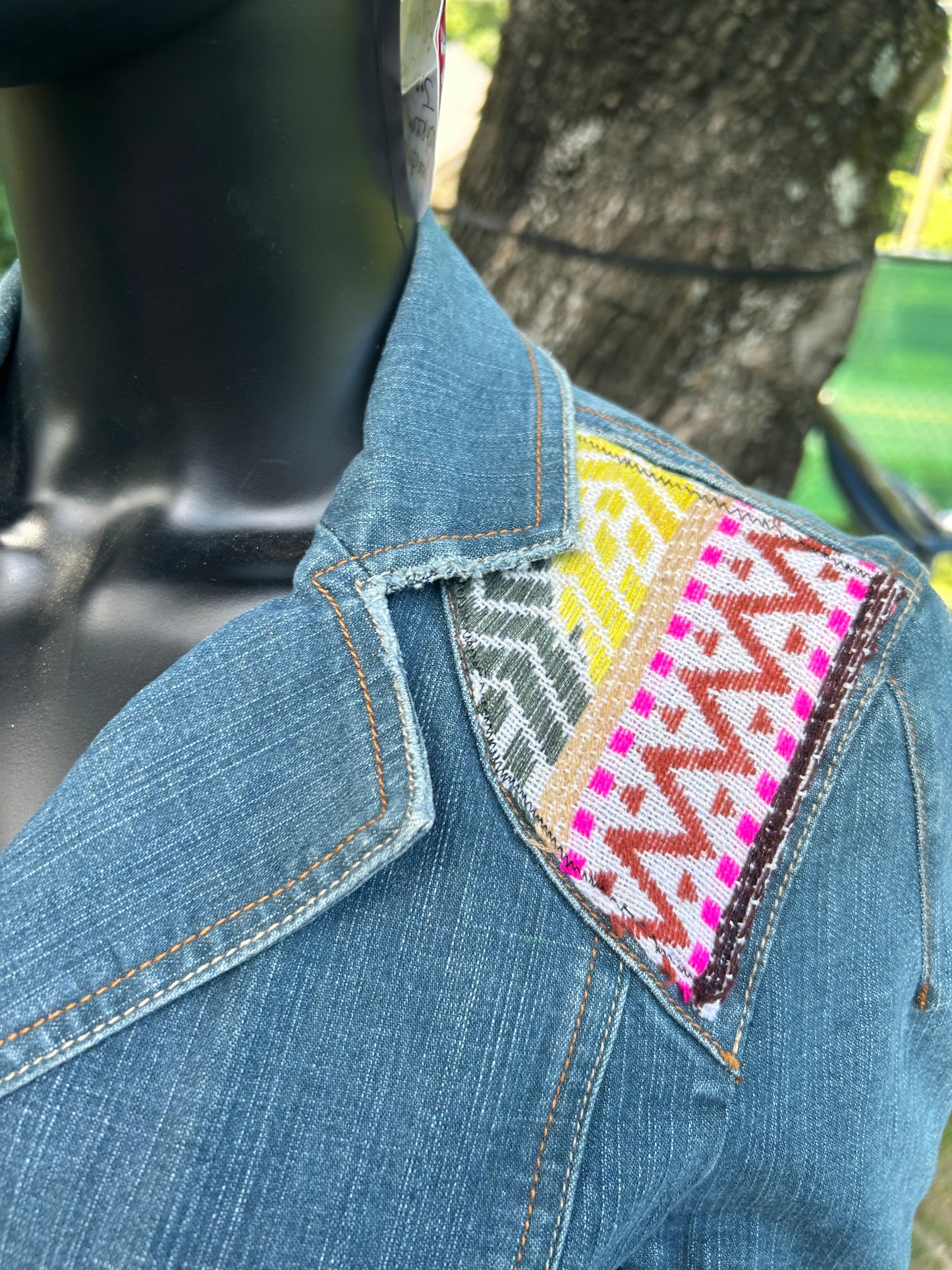 Mushroom daydream Jean jacket