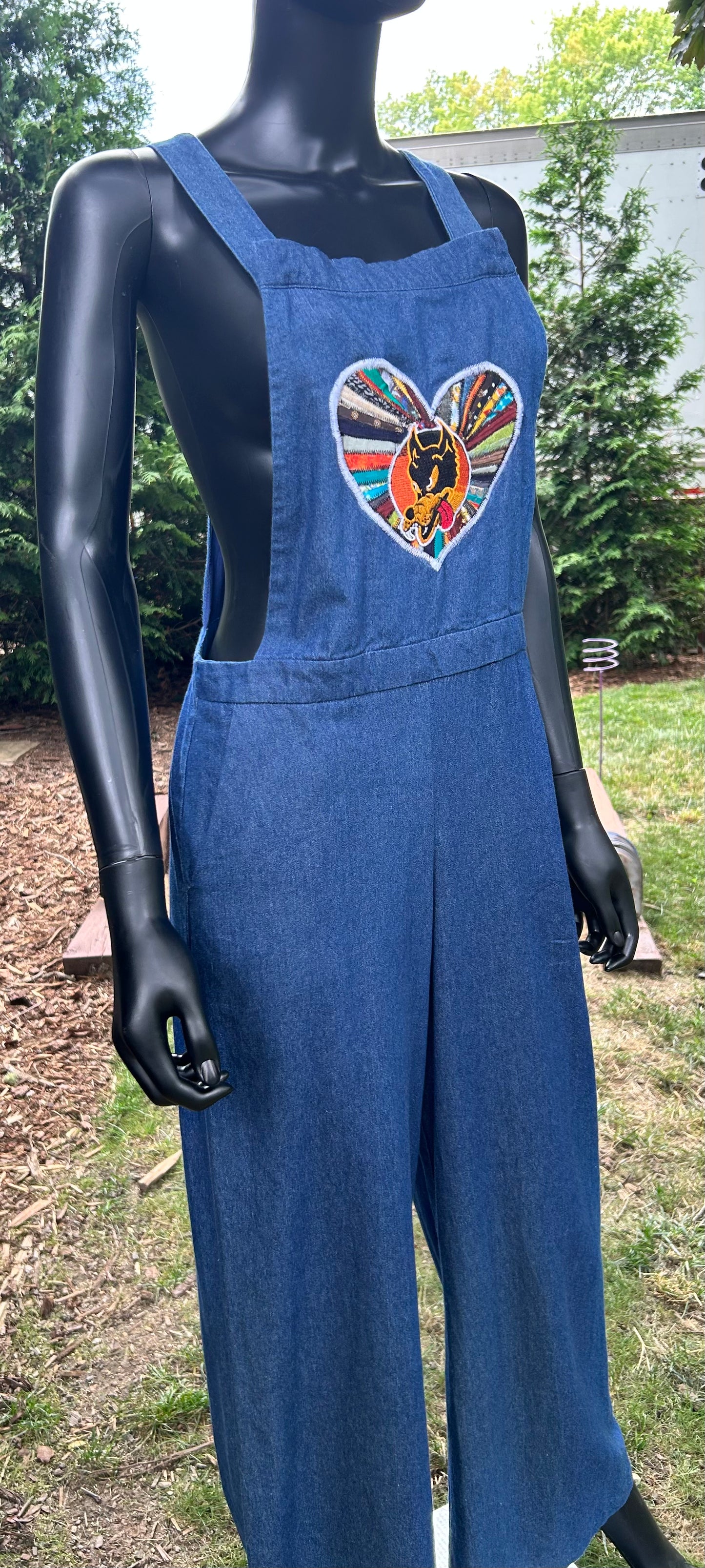 Dead and Dire Blue Jean overalls