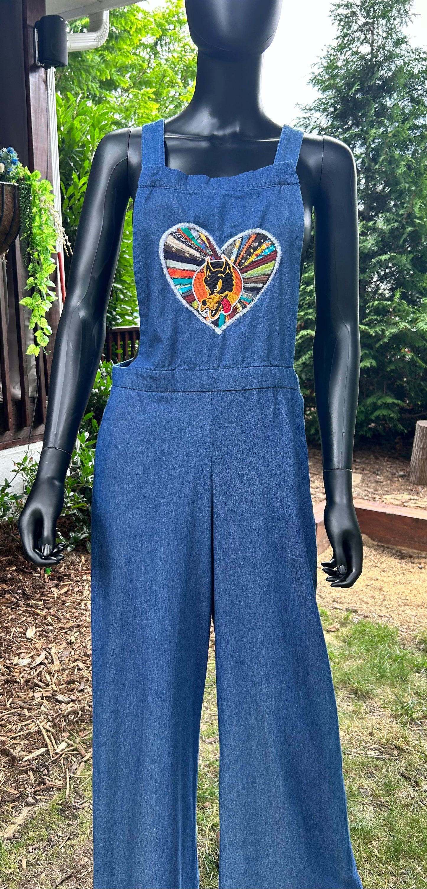 Dead and Dire Blue Jean overalls