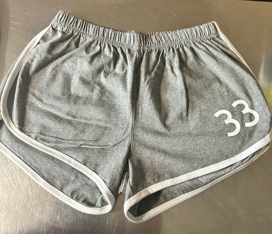 Gray BMFS gym shorts