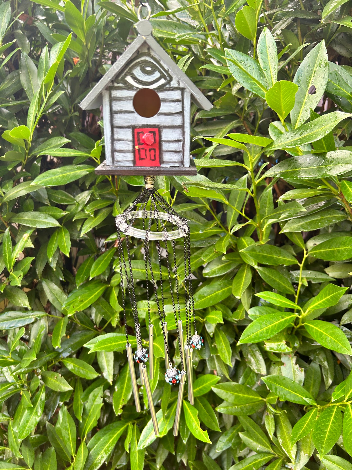 BMFS HOME birdhouse windchime