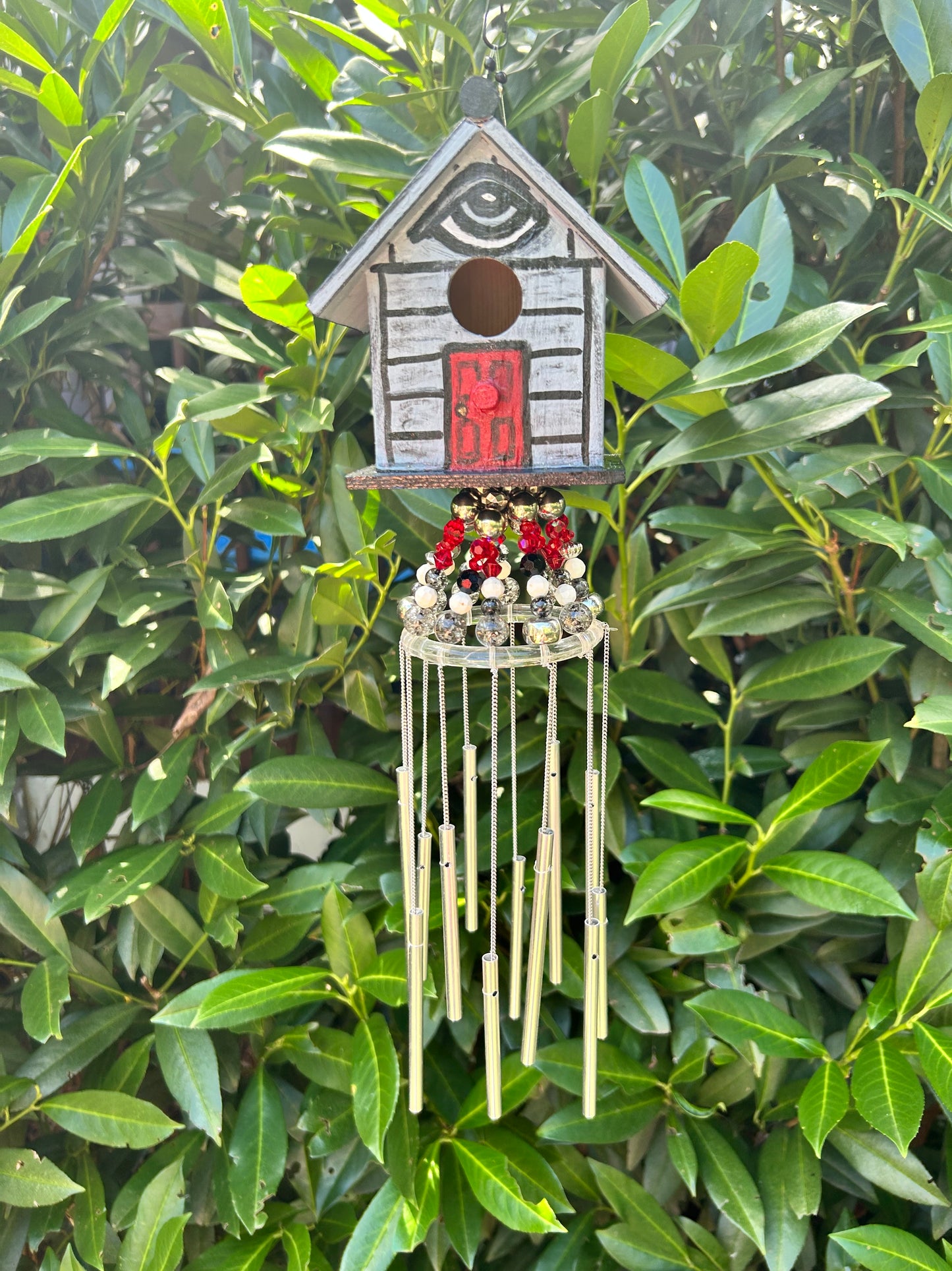 BMFS home tiny birdhouse  windchime