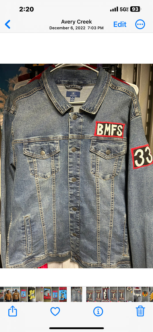 Billy strings/BMFS wargasm denim jacket Men’s XL