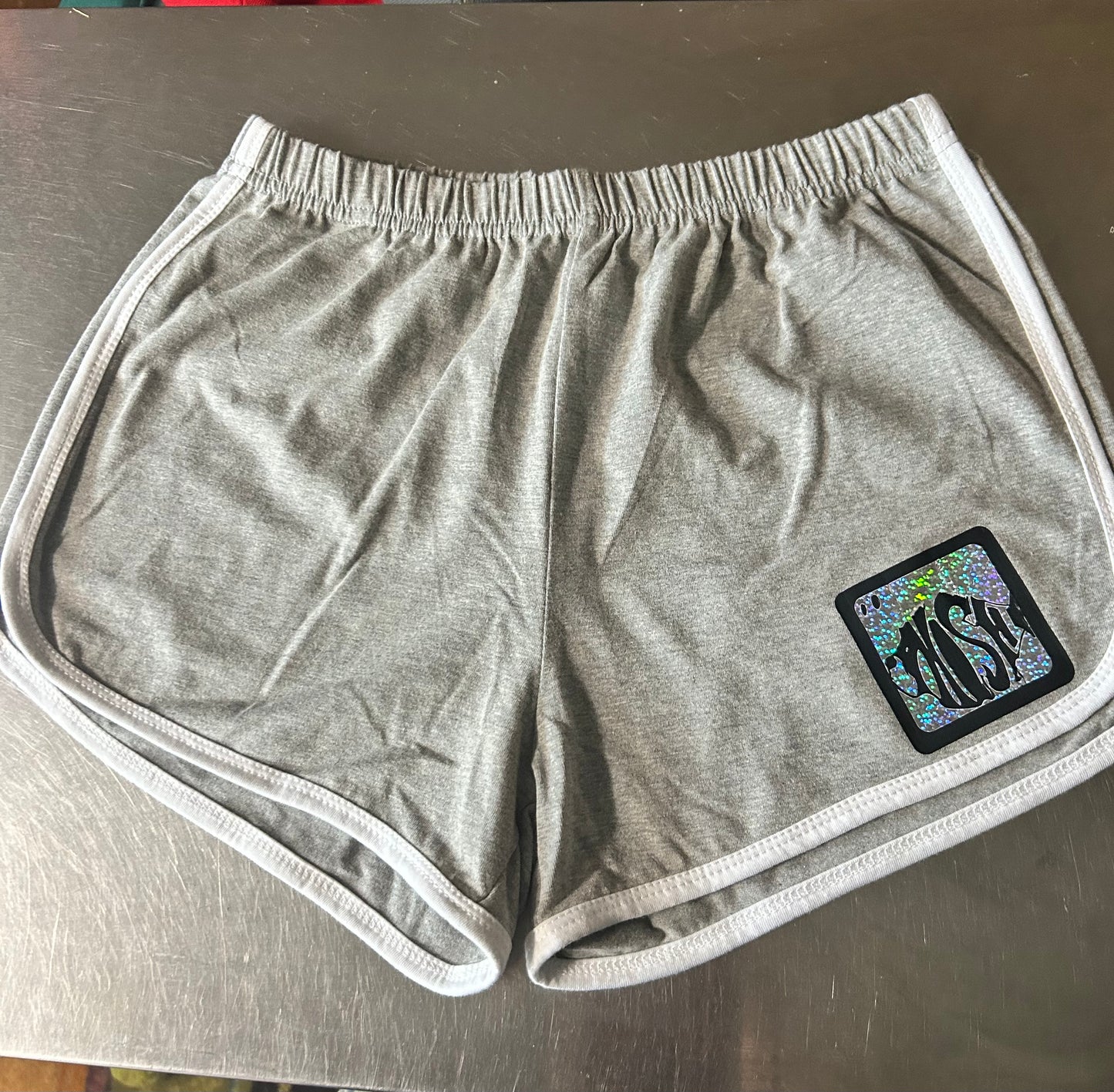 Blaze On gray gym shorts