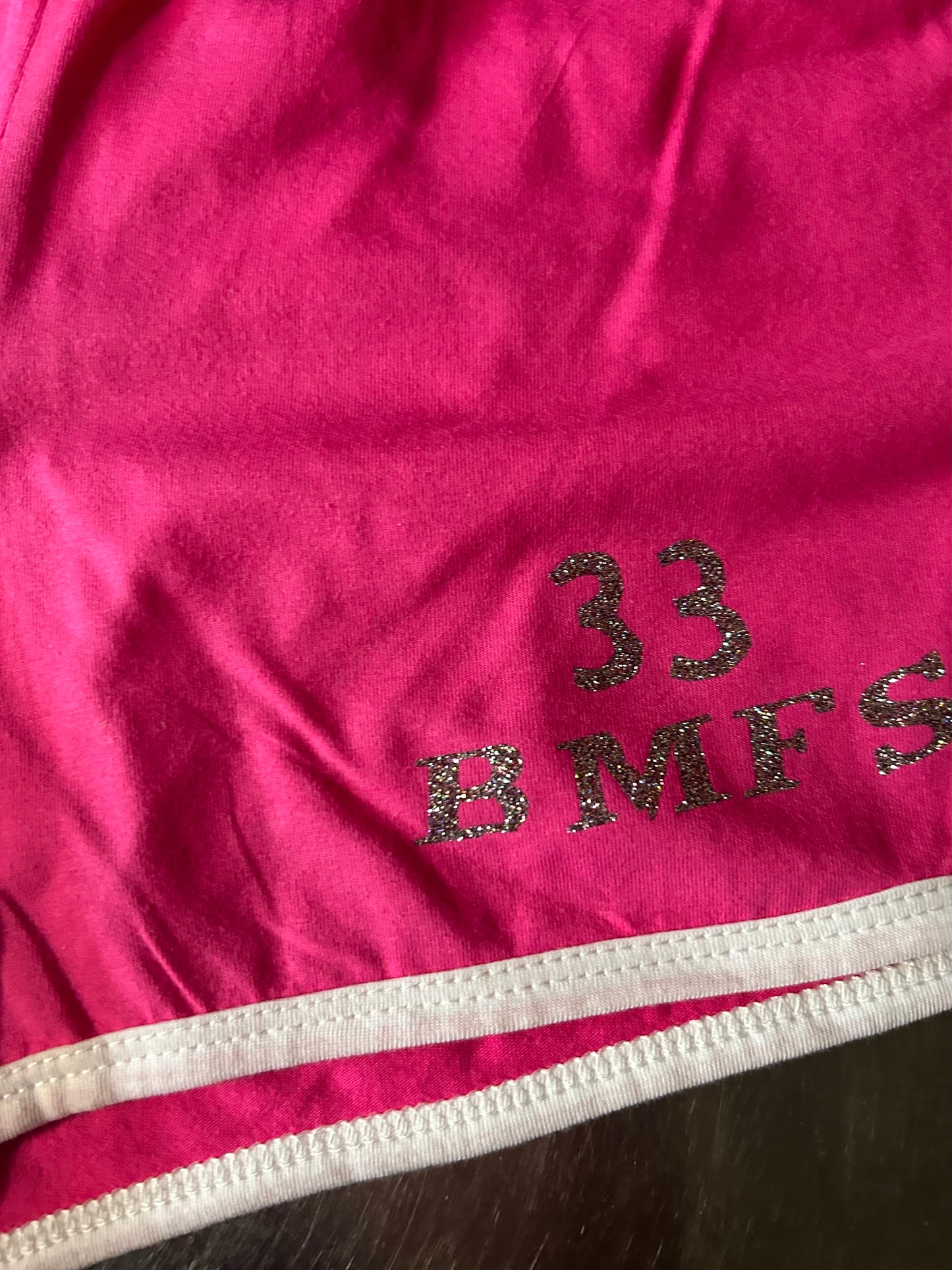 BMFS slow train Pink gym shorts