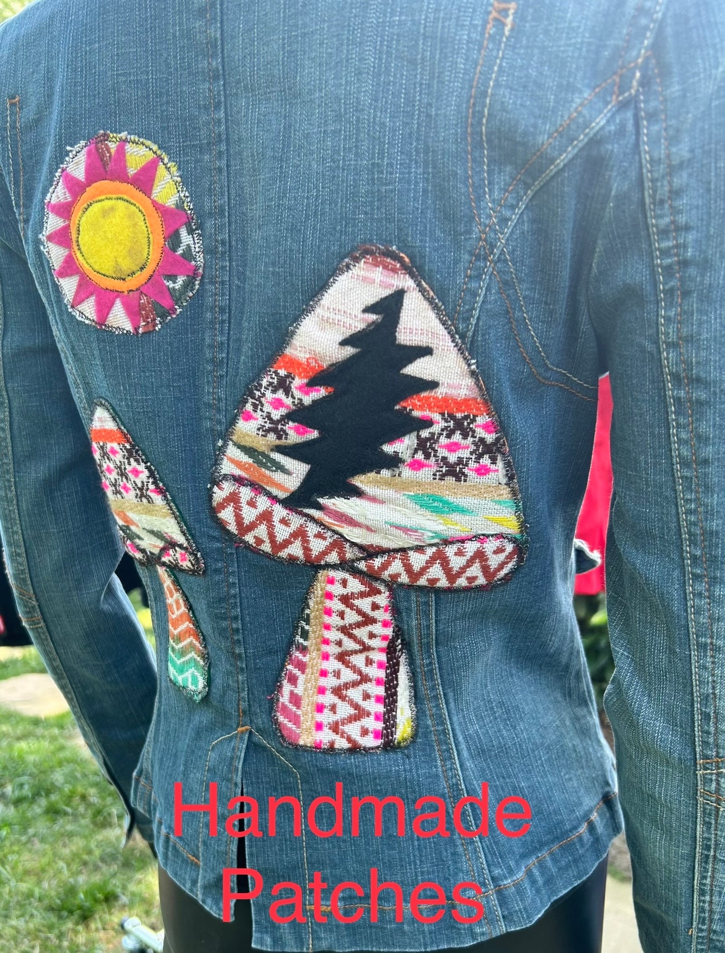 Mushroom daydream Jean jacket