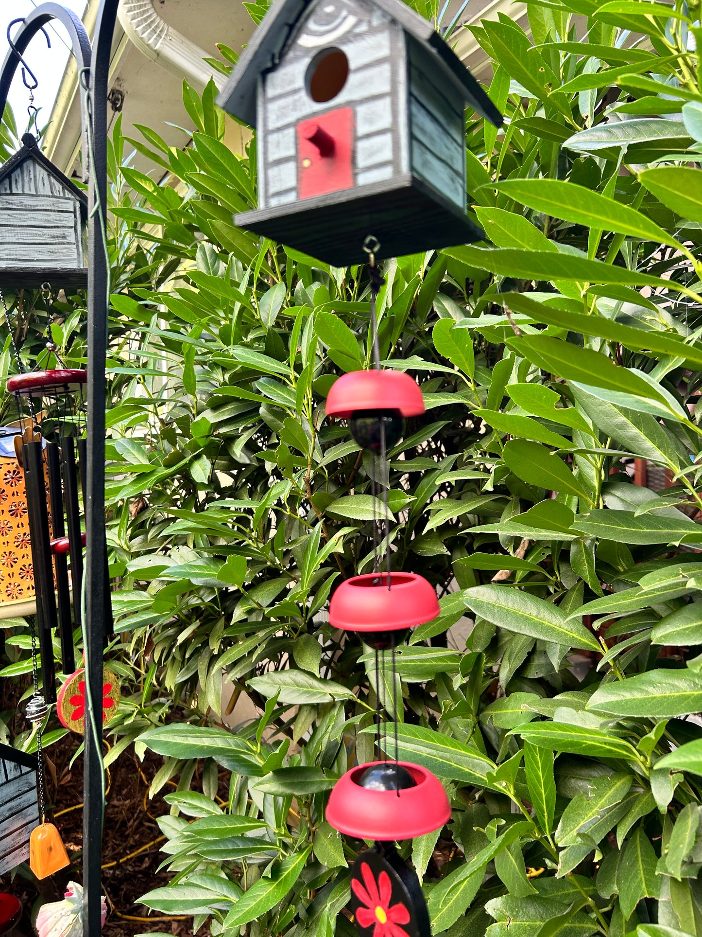 BMFS HOME inspired hand painted birdhouse windchimes