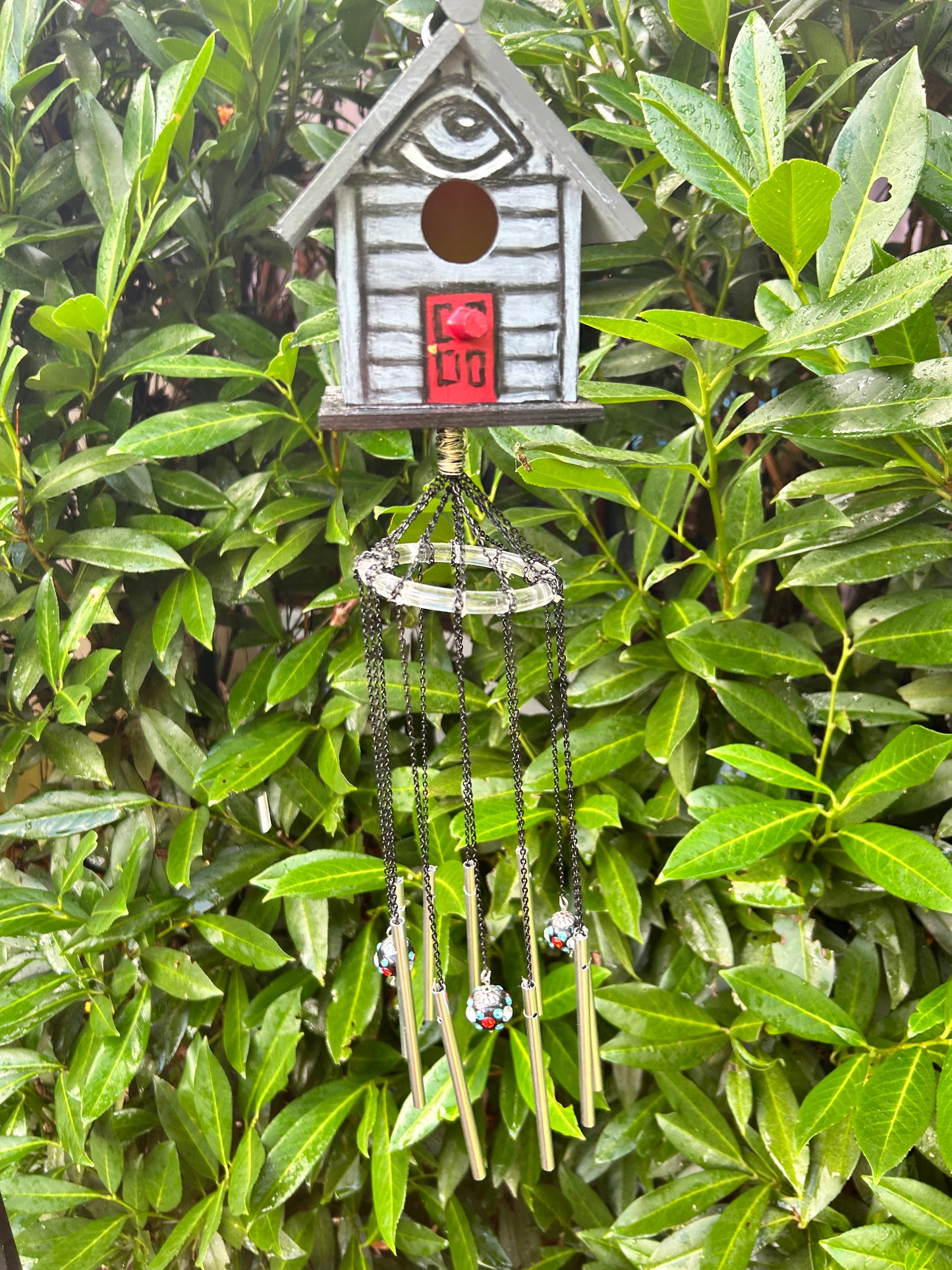 BMFS HOME birdhouse windchime