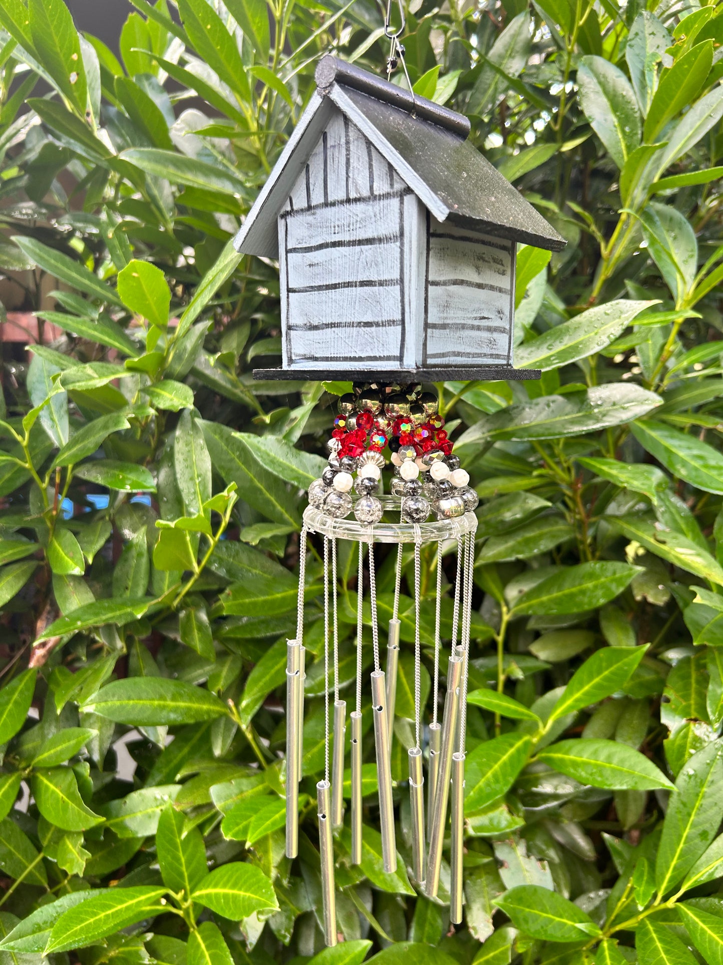 BMFS home tiny birdhouse  windchime